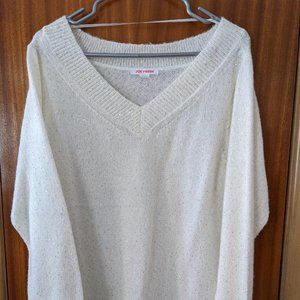 White sparkle sweater